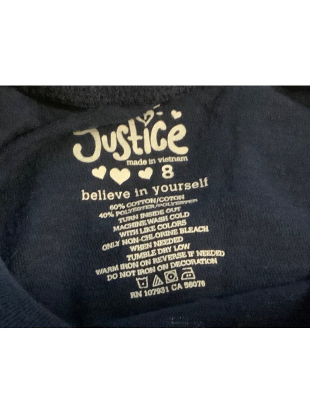 Justice Girls size 7  T-shirt  Smart Never Goes Out of Style - Picture 5 of 5
